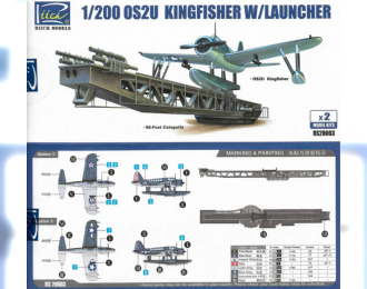 Сборная модель Гидроплан OS2U-3 Kingfisher с катапультой