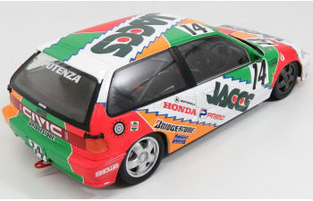 HONDA Civic Ef-9 Team Jaccs №14 Rally Suzuka (1992), Green White Yellow Red