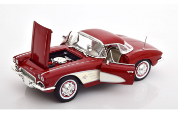 CHEVROLET Corvette C1 (1961), darkred creme