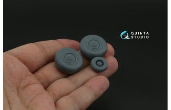 Комплект колес Су-30СМ с нагруженными шинами (Звезда)