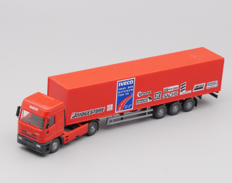 IVECO EuroStar Koffersattelzug, red