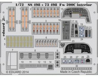 Фототравление Цветное фототравление для Fw 200C interior S.A.