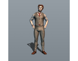 Фигурка 644 Джентельмен 1, окрашенная