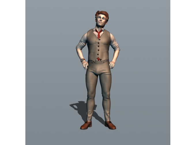 Фигурка 644 Джентельмен 1, окрашенная