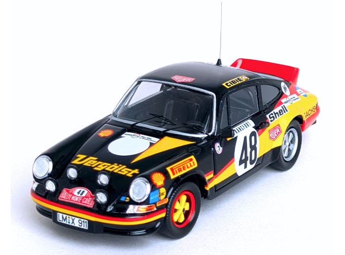 PORSCHE 911 Carrera RS Coupe (night version) №48 Rally Monte Carlo Reiner Altenheimer - Gerd Blankenhagen (1976), black/yellow/red