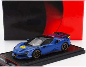 FERRARI Sf90 Xx Stradale (2024), Azzurro Dino - Blue Met Black Yellow