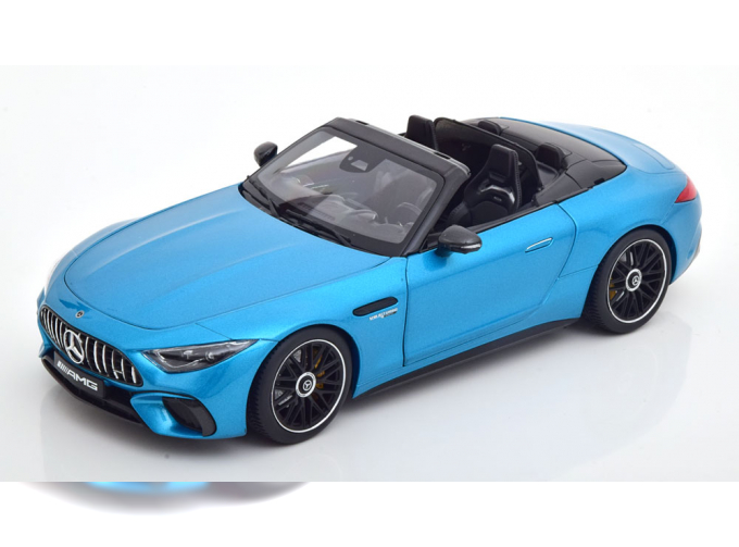 MERCEDES-BENZ AMG SL 63 4Matic+ (R232) with removable Softtop, turquoise-metallic