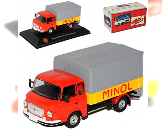 BARKAS B1000 ''Minol'' грузовик с тентом 1974 Red/Yellow
