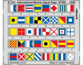 Фототравление Международные морские сигнальные флаги, сталь