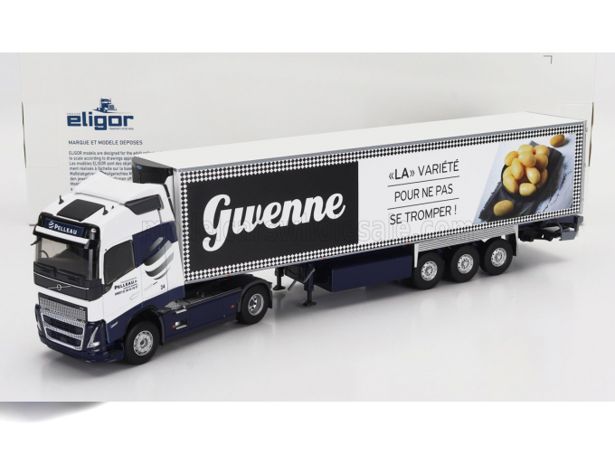 VOLVO Fh4 Truck Semi-frigo Givenne Transports (2020), White Black