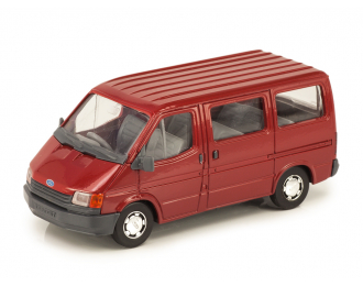 Ford Transit 1986 микроавтобус красный