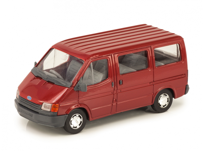 Ford Transit 1986 микроавтобус красный