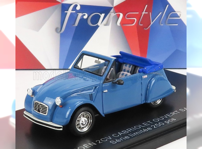 CITROEN 2cv Cabriolet Open (1954), Blue