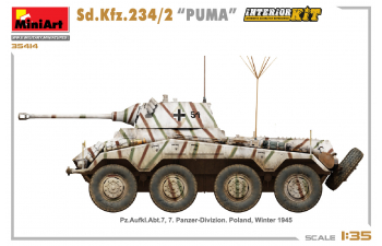 Сборная модель Sd.kfz. 234/2 Puma Tank Military 1945