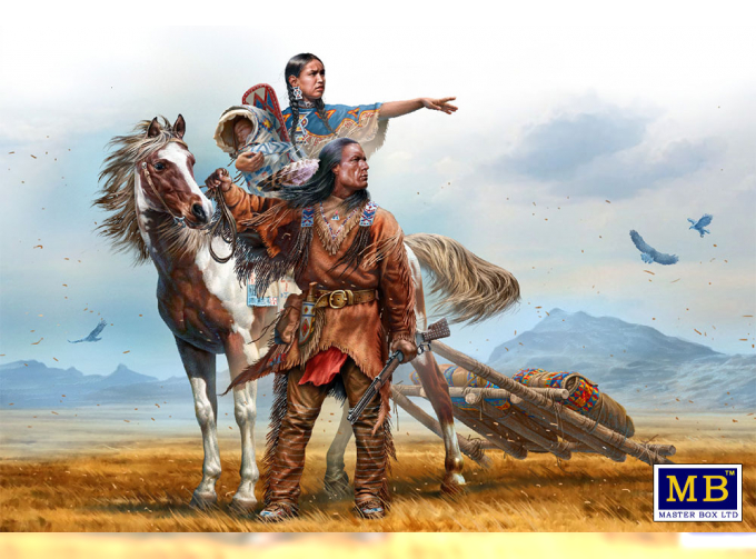 Сборная модель Indian Wars Series. On the Great Plains