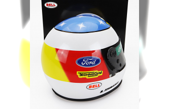 BELL HELMET F1 Casco Helmet Benetton B192 Ford (first F1 Win) Winner Belgium Spa Gp (1992) Michael Schumacher, White Red Blue