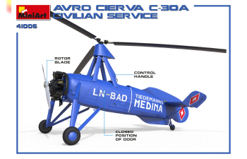 Сборная модель Вертолет AVRO CIERVA C.30A CIVILIAN SERVICE