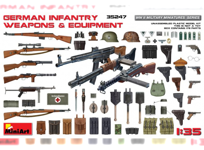 Сборная модель Аксессуары GERMAN INFANTRY WEAPONS & EQUIPMENT