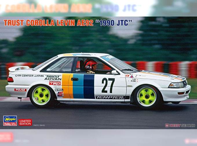 Сборная модель TRUST TOYOTA COROLLA LEVIN AE92 `1990 JTC`