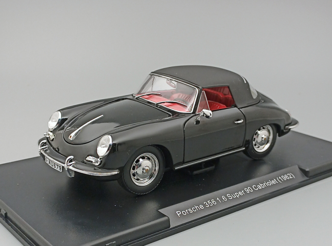 PORSCHE 356 Spider 1.6 Super 90 Cabriolet Closed (1962), black