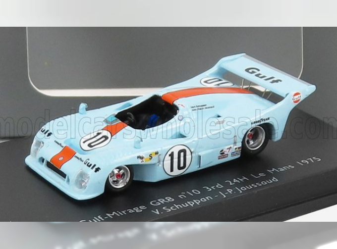 MIRAGE Gr8 3.0l V8 Team Gulf Research Racing N10 3rd 24h Le Mans (1975) V.schuppan - J.p.jaussaud, Light Blue Orange