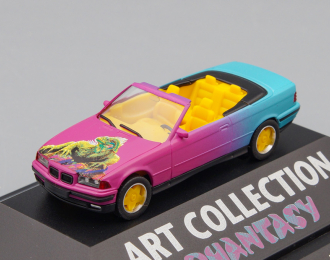 BMW 525i Cabrio Art Collection Phantasy, pink / blue