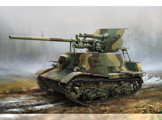 Сборная модель САУ Soviet ЗИS-30 Light Self-Propelled Anti-Tank Gun