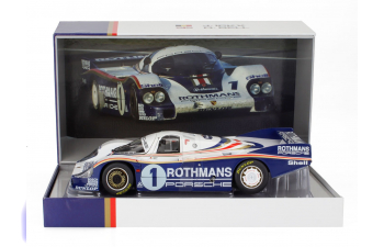 PORSCHE 956lh 2.6l F6 Twin Turbo Team Rothmans Porsche System №1 Winner 24h Le Mans (1982) Jacky Ickx - Derek Bell, White Blue