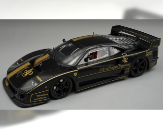 FERRARI F40 Lm Jps John Player Special (1996) - Black Rims - Con Vetrina - With Showcase, Black Gold