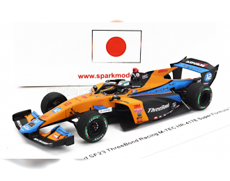 DALLARA Sf23 Honda M-tec Hr-417e Team Threebond Drago Racing №12 Super Formula Season (2023) Nirei Fukuzumi, Orange Black Blue