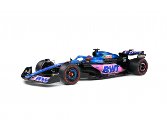 RENAULT F1 A523 Team Bwt Alpine №31 3rd Monaco Gp (2023) Esteban Ocon, Blue Pink