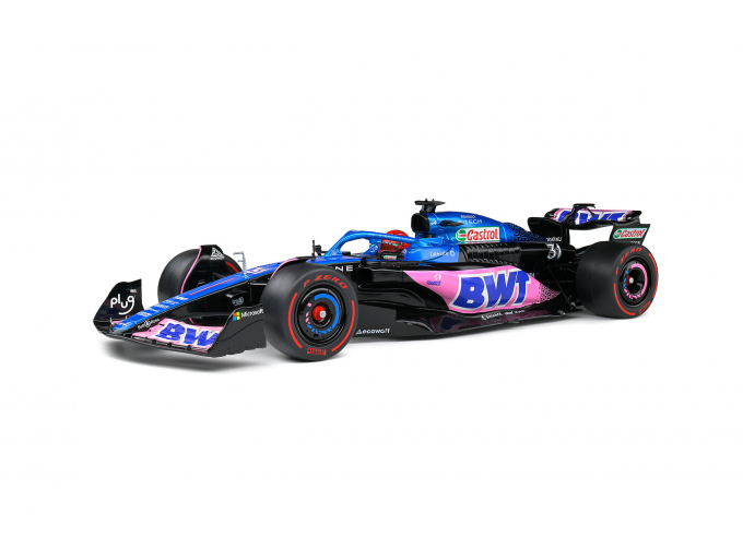 RENAULT F1 A523 Team Bwt Alpine №31 3rd Monaco Gp (2023) Esteban Ocon, Blue Pink