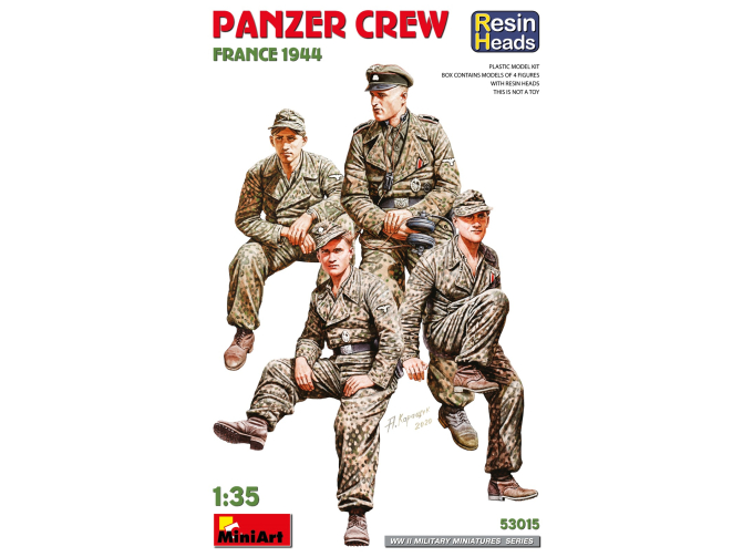 Сборная модель Фигурки немецкий танковый экипаж / Soldier Military Panzer Crew (1944)