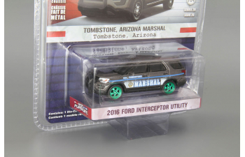 FORD Explorer Interceptor Utility "Tombstone Arizona Marshal" (2016), dark grey / green (Greenlight!)