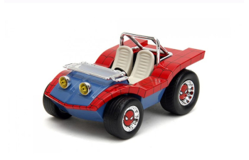 MAYERS MANX Buggy With Spiderman Figure Marvel 1964, blue / red