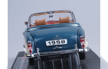 MERCEDES-BENZ 220SE Open Convertible (1958), blue / biege