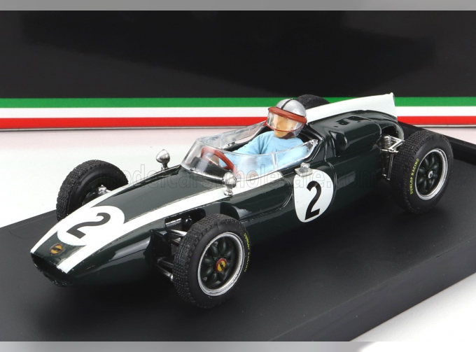 COOPER F1 T53 N 2 British Gp 1960 B.mclaren - With Driver Figure, Green White