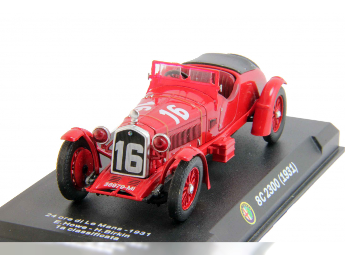 ALFA ROMEO 8C 2300 #16 (1931), red