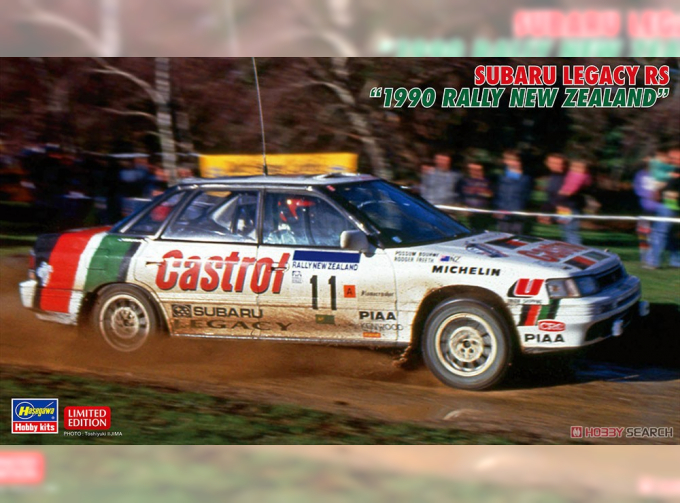 Сборная модель SUBARU Legacy Rs №11 Rally New Zealand (1990) P.Bourne - R.Freeth