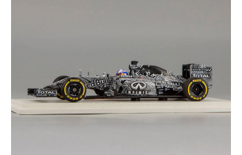 Red Bull RB11 Renault Test Car Infiniti Red Bull Racing Daniel Ricciardo (2015), black / white