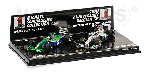 MERCEDES-BENZ набор Jordan 191/ MGP W02 M.Schumacher Belgian GP (1991-2011)