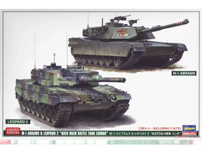 Сборная модель M1 Abrams & Leopard 2 'NATO Main Battle Tank Combo'