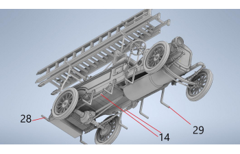 Сборная модель Руссо-Балт С24-40 пожарный