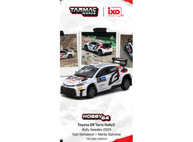 TOYOTA Yaris GR Rally2 #34 Yuki Yamamoto Rally Sweden (2024)