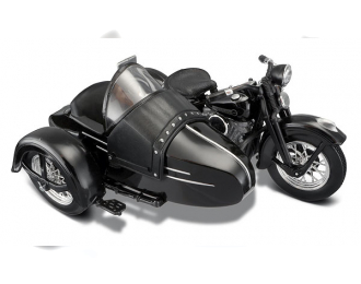 Harley-Davidson FL with sidecar (1948), black