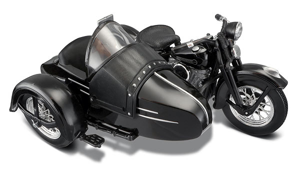 Harley-Davidson FL with sidecar (1948), black
