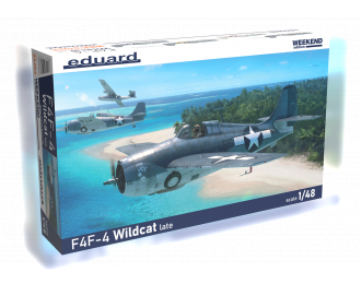 Сборная модель американский истребитель F4F-4 Wildcat аоздний (Weekend)
