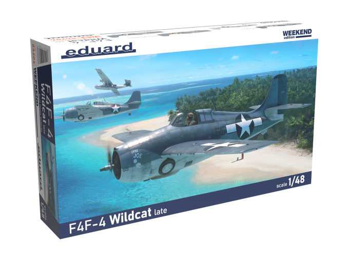 Сборная модель американский истребитель F4F-4 Wildcat аоздний (Weekend)