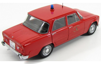 ALFA ROMEO Exclusive For Italy - Giulia 1300 Vigili Del Fuoco (1966) Fire Engine With Two Headlights, Red