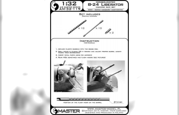 B-24 Liberator - набор из 10 стволов для самолетов Browning M2 калибра .50 с (для Hobby Boss)